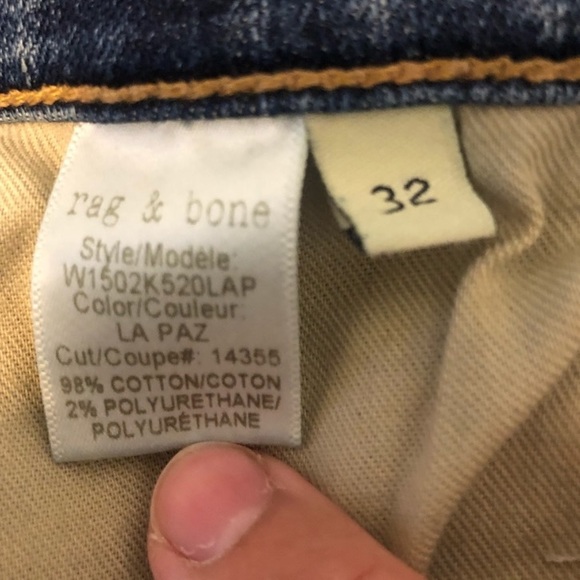 50%OFF BUNDLES! RAG AND BONE RAG&BONE SKINNY DISTRESSED JEGGINGS JEANS SIZE 32 - Picture 11 of 15